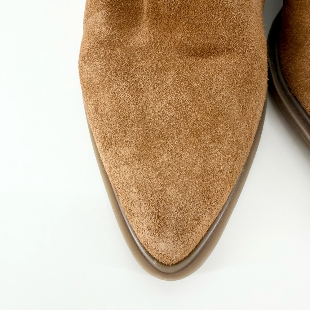 Steve Madden Dextir Suede Ankle Western Booties Boho – Cognac Brown – Size 8 - Picture 5 of 10